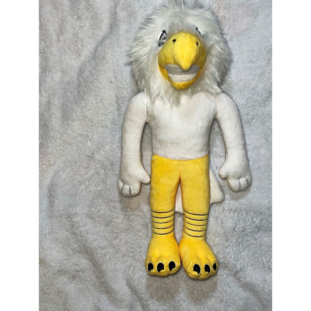Eagle Sky Bird Plush Stuffed Animal, 13 in, White Yellow Black, Retired